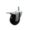 Service Caster 3.5'' Soft Rubber Wheel Swivel 7/16'' Stem Caster with Total Lock Brake SCC-GRTTL20S3514-SRS-716138 - alternate 1